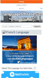 Mobile Screenshot of languagephrases.com